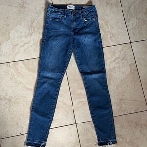 Frame Denim Women's Classic Blue Skinny Jeans